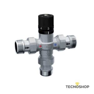 FAR MISCELATORE TERMOSTATICO SANITARIO DA 3/4" CON VALVOLE DI RITEGNO