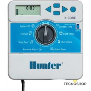 HUNTER PROGRAMMATORE CENTRALINA IRRIGAZIONE 6 STAZIONI SERIE X CORE 601I-E