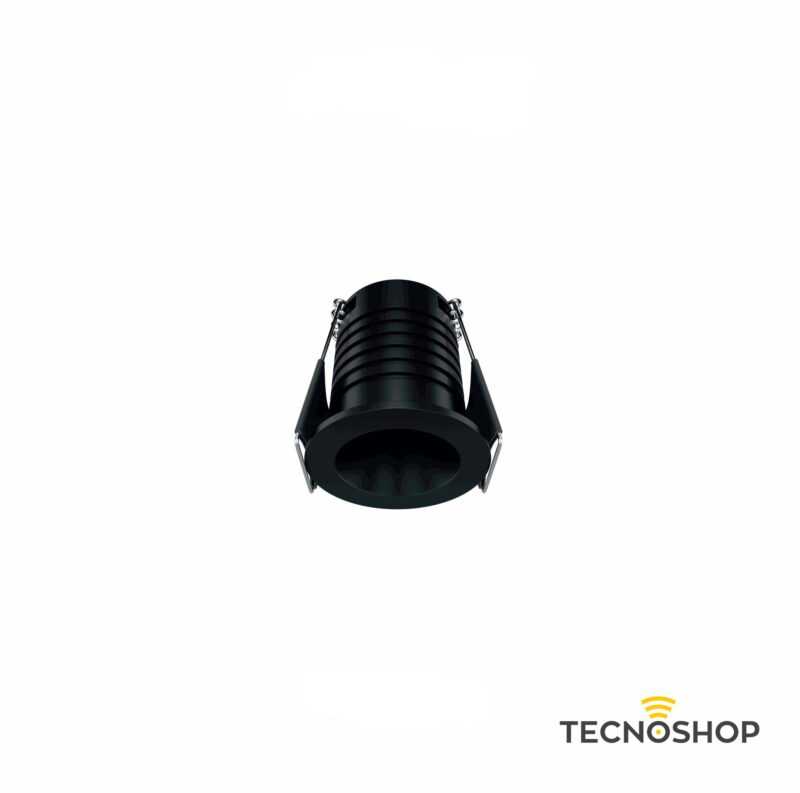 BENEITO INCASSO LED RETRATTO TONDO "PULSAR" 3,5W 2700K NERO