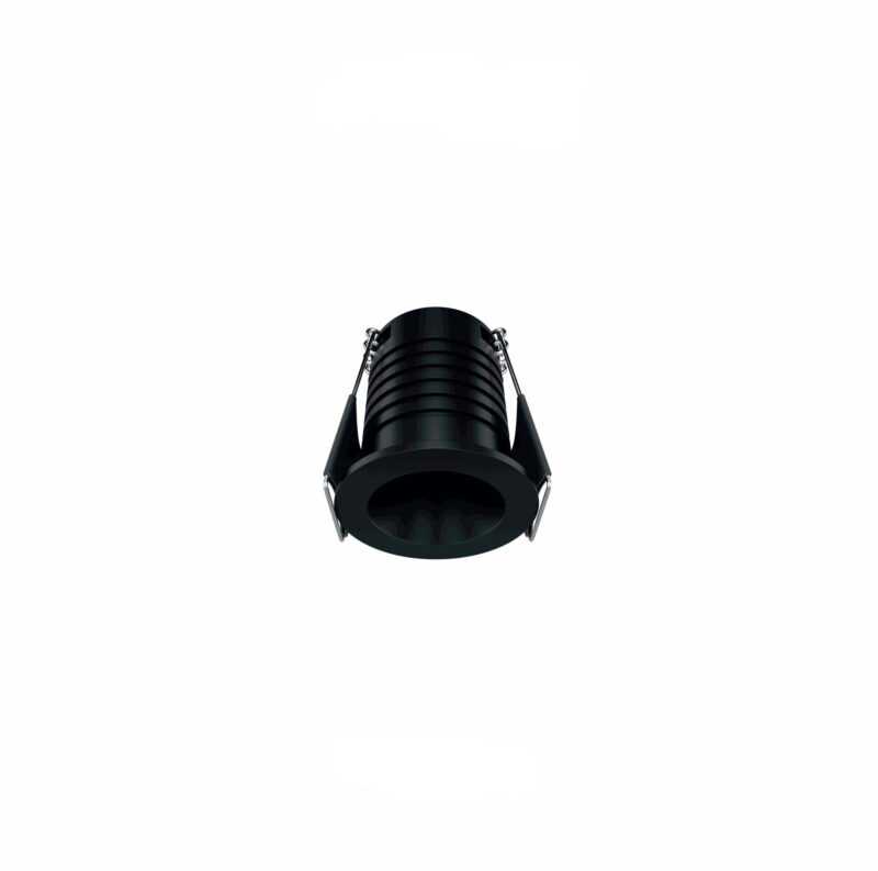 BENEITO INCASSO LED RETRATTO TONDO "PULSAR" 3,5W 3000K NERO
