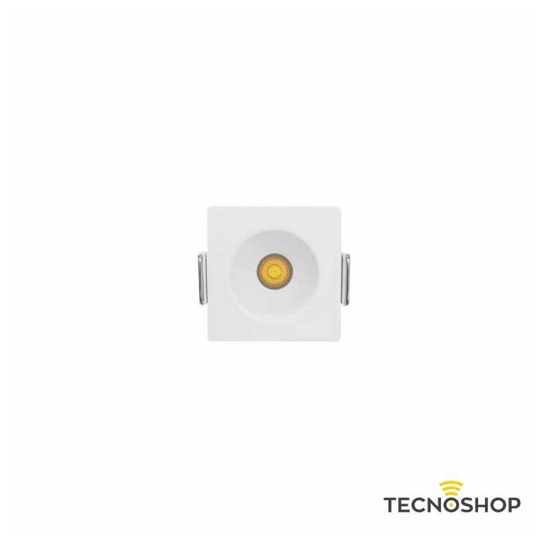 BENEITO INCASSO LED RETRATTO QUADRATO "PULSAR" 3,5W 3000K BIANCO - immagine 2