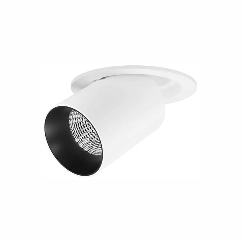 BENEITO FARETTO INCASSO LED OXO TONDO 12W TRICOLOR DIMMERABILE BIANCO