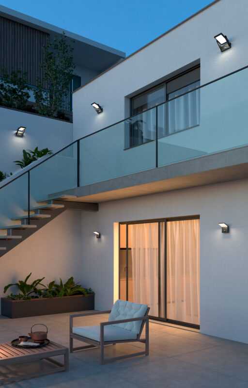 BENEITO APPLIQUE LED "NEO" 9W 4000K 120° IP54 NERO - immagine 4