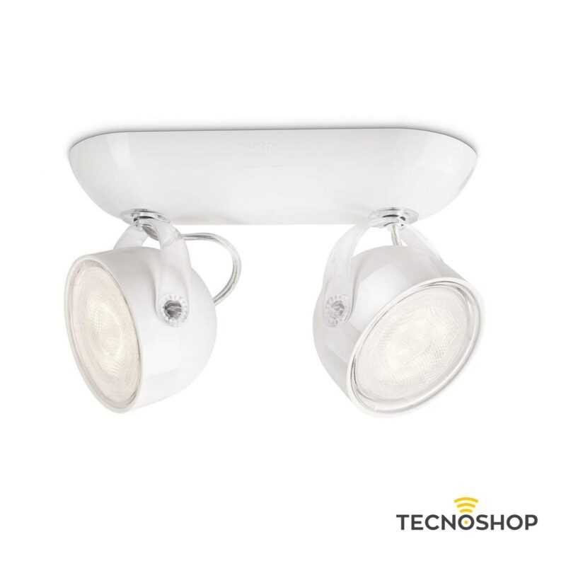 PHILIPS SPOT LED ORIENTABILE "DYNA" 2x3W 2700K BIANCO