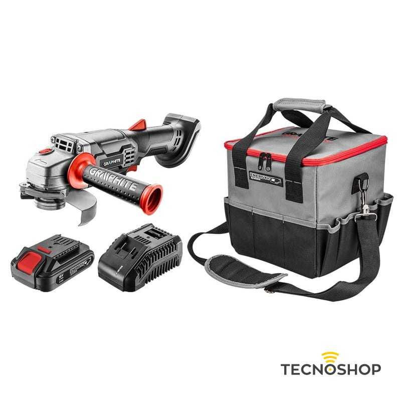 GRAPHITE SMERIGLIATRICE ANGOLARE 18V - SOLO UTENSILE - immagine 4