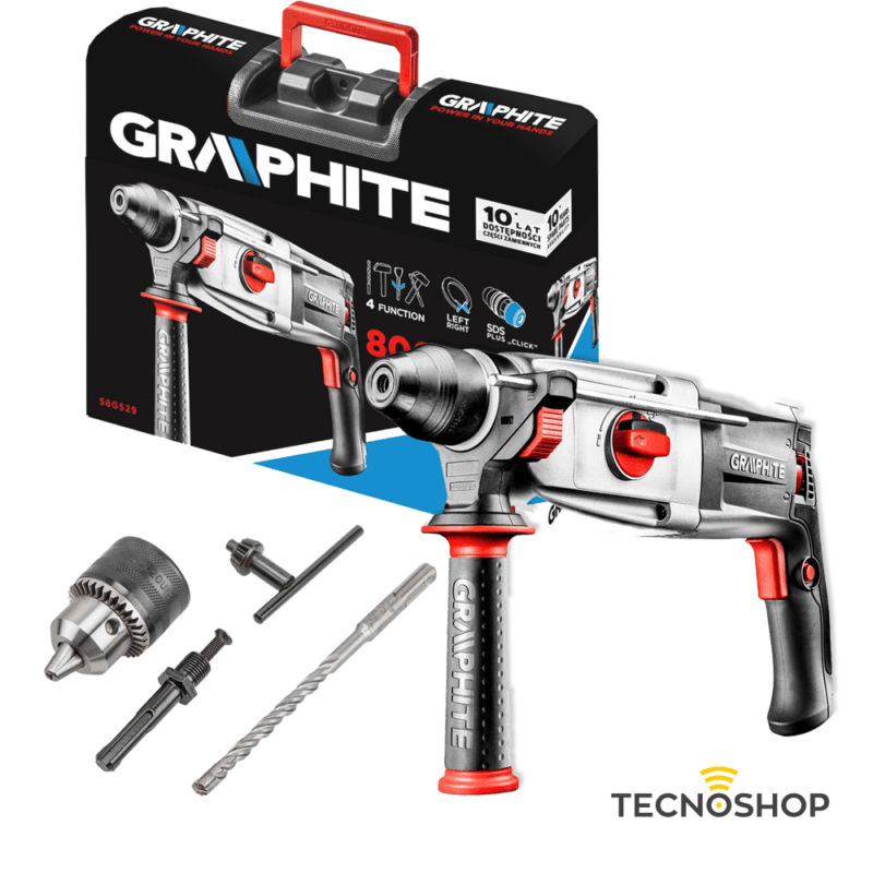 GRAPHITE MARTELLO TASSELLATORE SDS+ DA 800W