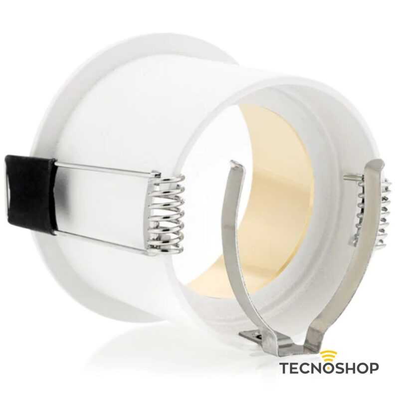 FARETTO BIANCO GU10 CON INTERNO ORO FORO Ø60 D.68mm - immagine 4