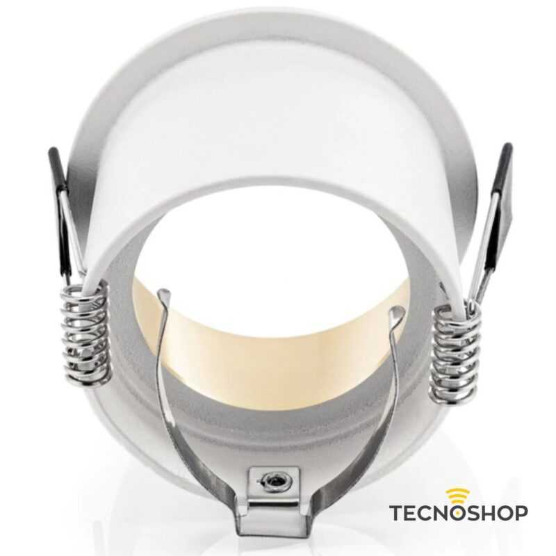 FARETTO BIANCO GU10 CON INTERNO ORO FORO Ø60 D.68mm - immagine 3