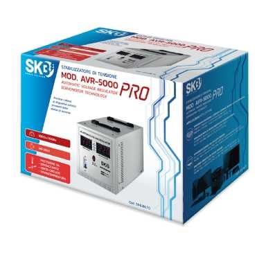 STABILIZZATORE DI TENSIONE "AVR-5000PRO" 5000VA 3000W - immagine 4