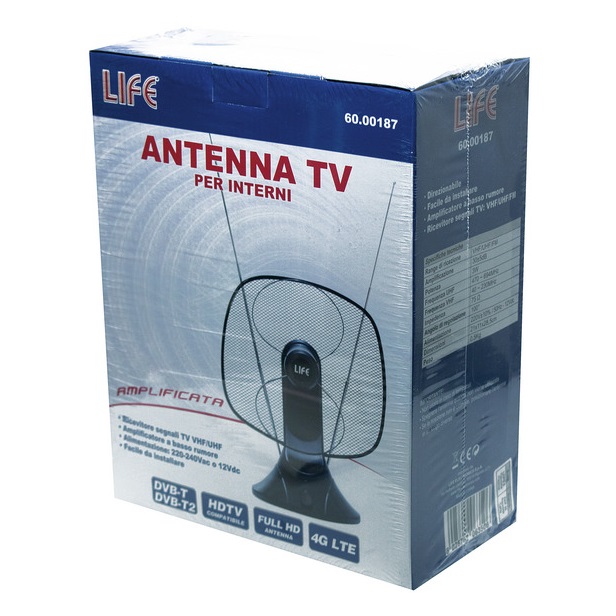 LIFE ANTENNA AMPLIFICATA LTE/4G Ready 2 STILO ROTONDA 30db - immagine 3