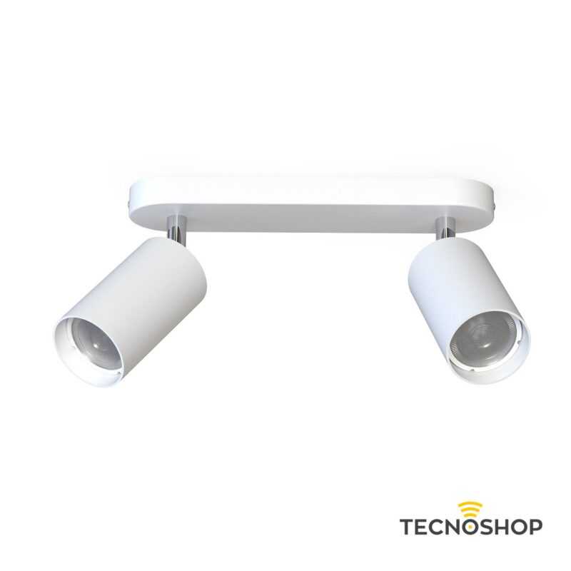 NOWODVORSKI FARETTO CON 2 SPOT ORIENTABILI “EYE SPOT” BIANCO PER LAMPADE GU10