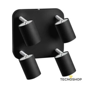 NOWODVORSKI FARETTO CON 4 SPOT ORIENTABILI “EYE SPOT” NERO PER LAMPADE GU10