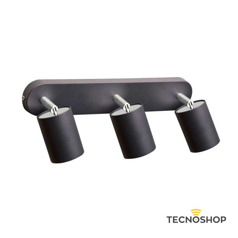 NOWODVORSKI BARRA CON 3 SPOT ORIENTABILI “EYE SPOT” GRIGIO GRAFITE PER LAMPADE GU10 - immagine 2