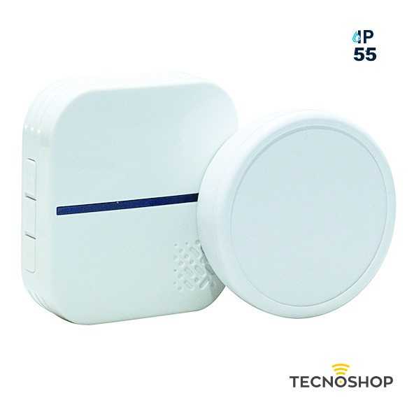 LIFE KIT CAMPANELLO WIRELESS CON PULSANTE CINETICO IP55 - immagine 2