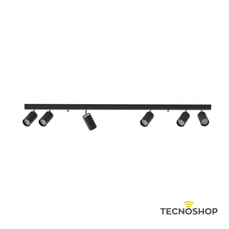 NOWODVORSKI BARRA CON 6 SPOT ORIENTABILI “EYE SPOT” NERO PER LAMPADE GU10