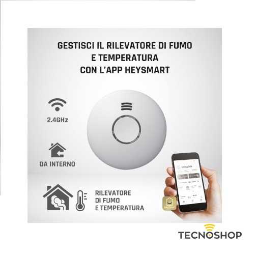 RILEVATORE DI FUMO E CALORE WIFI "HEY SMOKE" - immagine 5