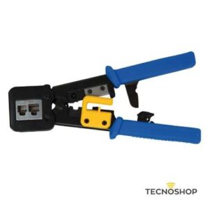 PINZA A CRIMPARE CON CRICCHETTO PER SPINE MODULARI PASSANTI RJ11/RJ45