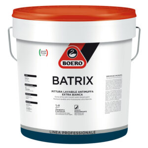 BOERO BATRIX PITTURA LAVABILE ANTIMUFFA BIANCA EXTRA OPACA DA 13 LT