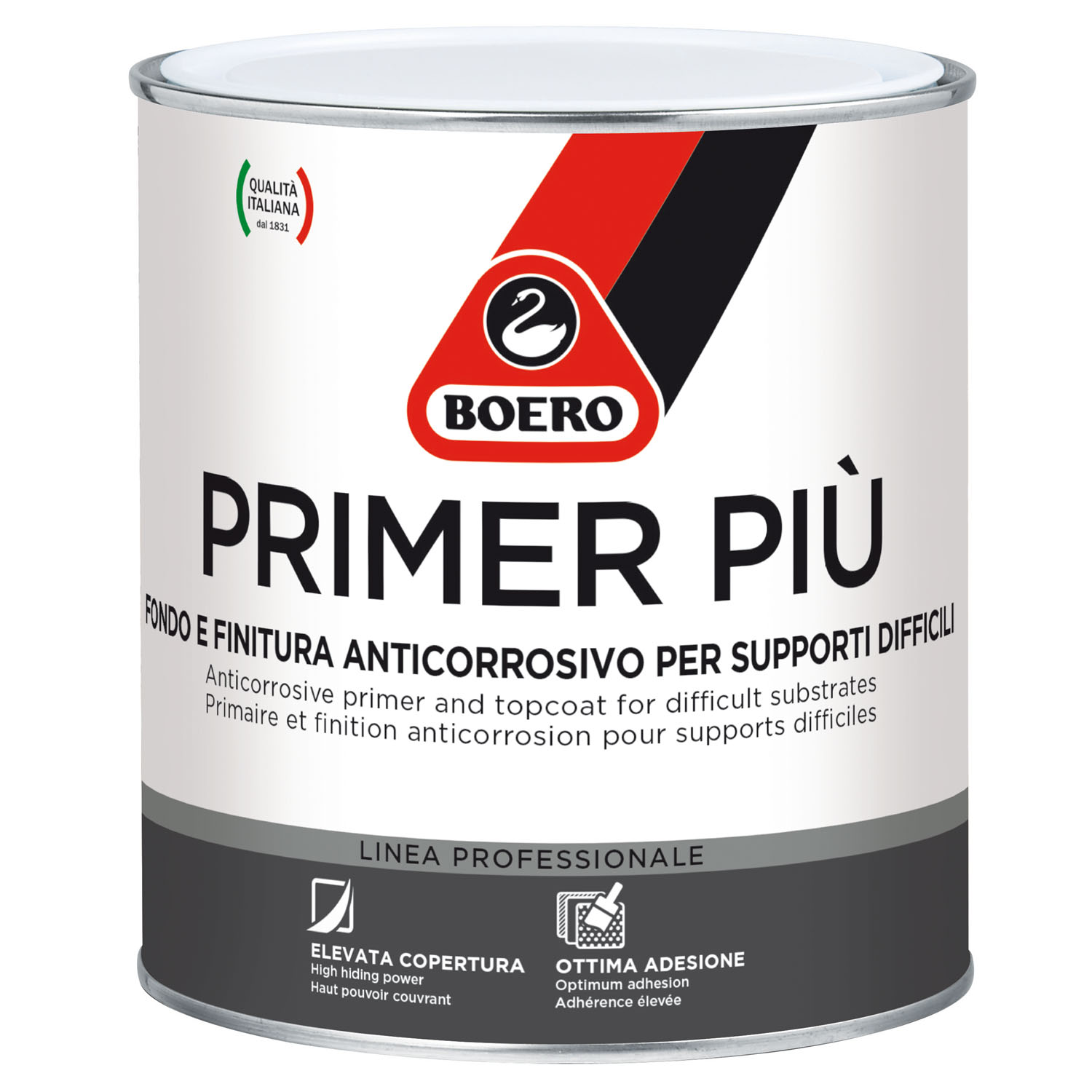 BOERO PRIMERPIÙ FONDO BIANCO ANTICORROSIVO MONOCOMPONENTE 0,75LT