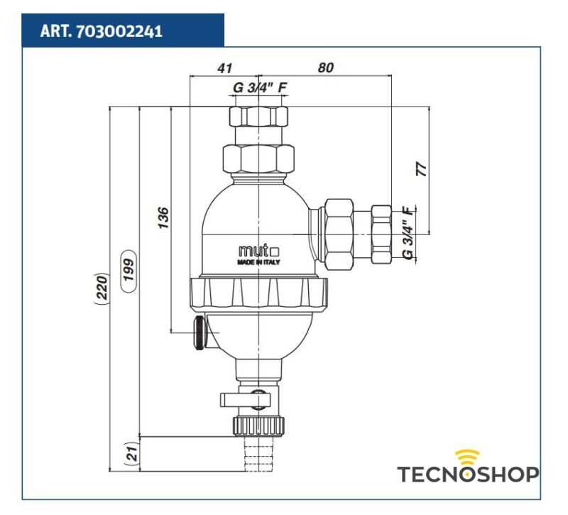 MUT DEFANGATORE MAGNETICO COMPATTO DA 3/4" - immagine 3