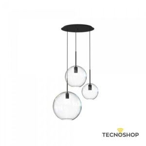 NOWODVORSKI SOSPENSIONE "SPHERE" 3xE27 IN VETRO TRASPARENTE