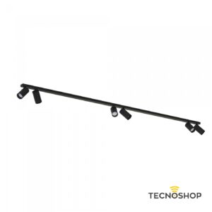 NOWODVORSKI BARRA CON 6 SPOT ORIENTABILI GU10 200CM NERA