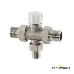 RBM VALVOLA DI ZONA MOTORIZZABILE A 3 VIE CON BOCCHETTONI DA 1" M