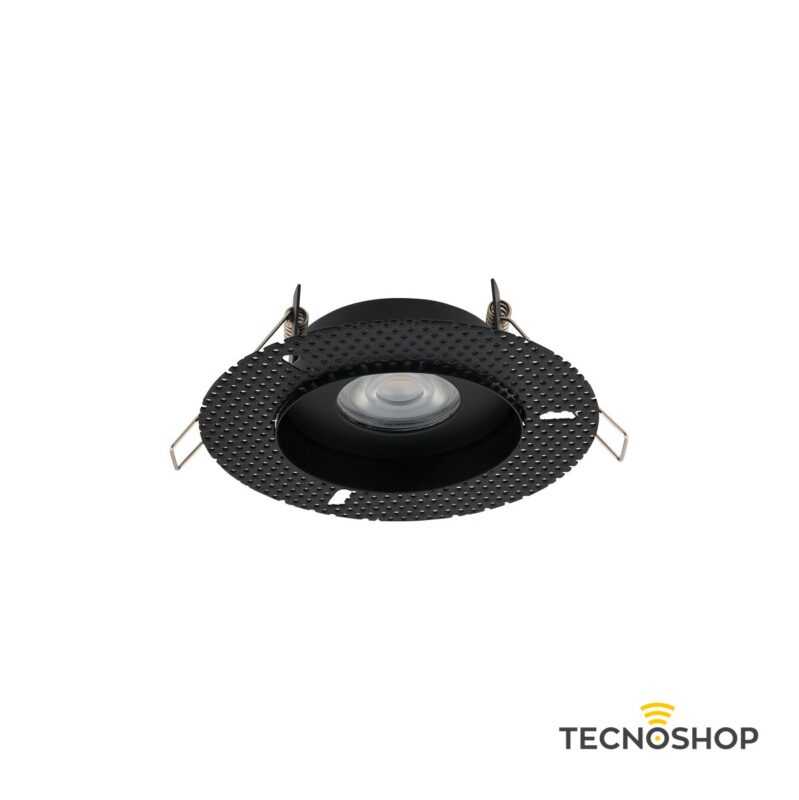 NOWODVORSKI FARETTO INCASSO PER CARTONGESSO 1XGU10 IP54 NERO