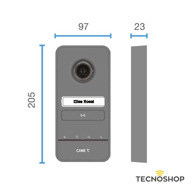 CAME KIT BASE IMPIANTO 8K40CF-028 VIDEOCITOFONICO LHS V/01 - immagine 2