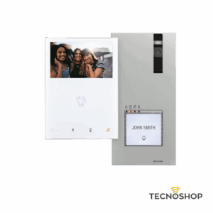 COMELIT KIT VIDEOCITOFONICO QUADRA E MINI VIVAVOCE 4,3 POLLICI 2 FILI