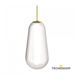 NOWODVORSKI SOSPENSIONE IN VETRO "CAMELEON PERA L" TRASPARENTE/ORO