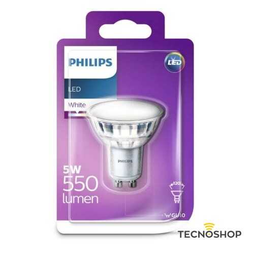 PHILIPS LAMPADA LED GU10 5W 120° 4000K 550LM - immagine 2