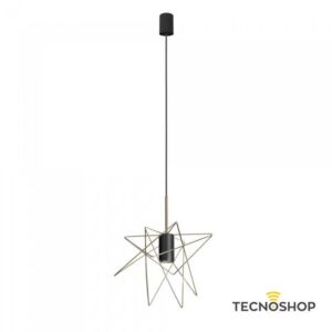 NOWODVORSKI SOSPENSIONE "GSTAR" GOLD/BLACK CON PORTALAMPADA GU10