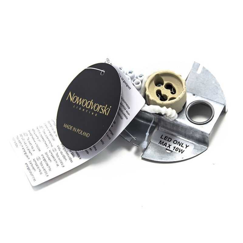 NOWODVORSKI FARETTO "EYE TONE" NERO/ORO PER LAMPADE GU10 - immagine 5