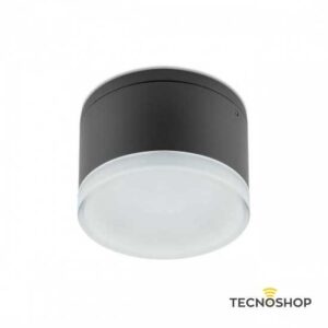 PLAFONE LED "AKRON" GRIGIO 9W 3000K IP65 TONDO