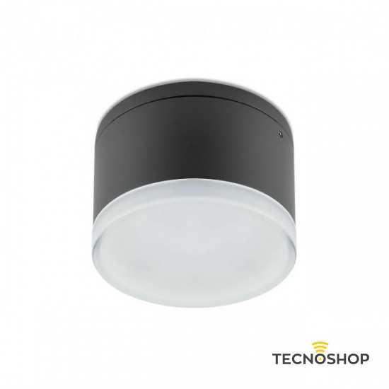 PLAFONE LED "AKRON" GRIGIO 9W 3000K IP65 TONDO