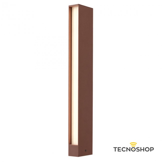 REDO PALETTO LED "TWIN" BIEMISSIONE H=60cm 17W 3000K MARRONE