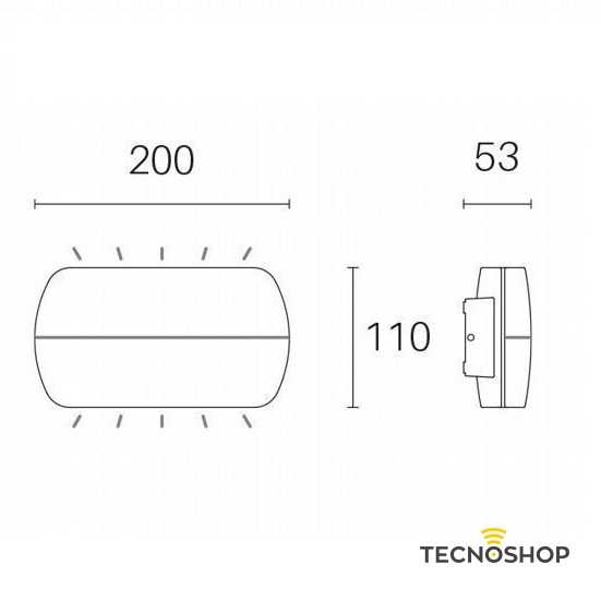 SOVIL APPLIQUE LED "PILLOW" UP&DOWN 10W 4000K CON FINITURA BIANCA - immagine 3