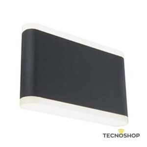 SOVIL APPLIQUE LED UP&DOWN "WAVE" 14W 4000K CON FINITURA GRIGIA