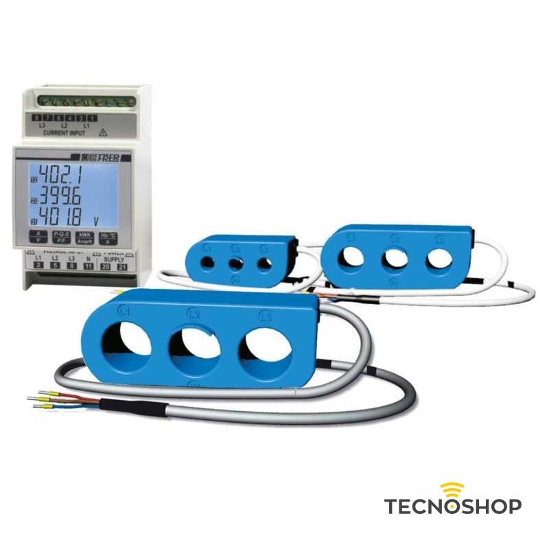FRER ANALIZZATORE DI RETE 2 MODULI DIN TRIFASE CON TA 63A AUX 230Vac