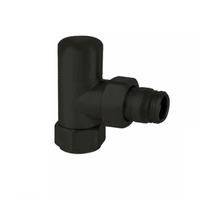 ARTECLIMA DETENTORE A SQUADRA 1/2" ARREDO NERO OPACO