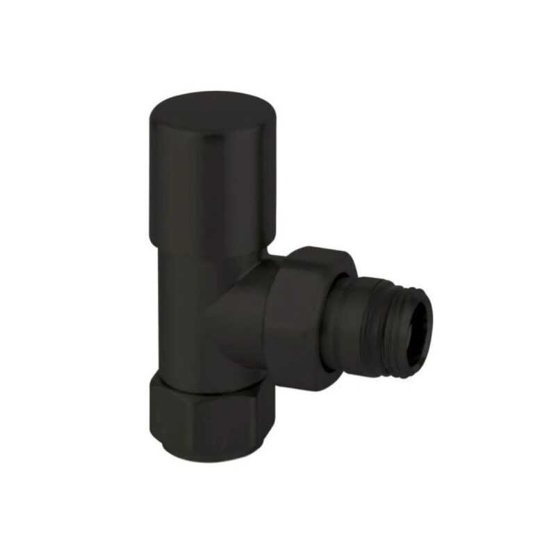 ARTECLIMA VALVOLA A SQUADRA 1/2" ARREDO NERO OPACO