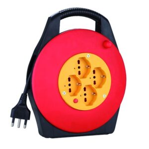 AVVOLGICAVO CON 4 PRESE SCHUKO/BIPASSO 3x1.5mmq L.10mt