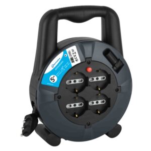 AVVOLGICAVO DOMESTICO CON 4 PRESE SCHUKO/BIPASSO 3x1.5mmq L.5mt