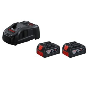 BOSCH KIT 2 BATTERIE GBA 18V 5,0Ah + CARICABATTERIE GAL 1880 CV