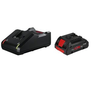 BOSCH KIT BATTERIA PROCORE 18v 4,0Ah + CARICABATTERIE GAL 18V-40