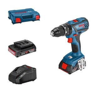 BOSCH TRAPANO A PERCUSSIONE GSB 18V-28 CON 2 BATTERIE 2Ah E CARICABATTERIE
