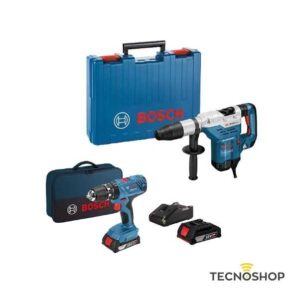 BOSCH SET MARTELLO SDS MAX "GBH 5-40 DCE" + AVVITATORE "GSB 18V-21" IN VALIGIA