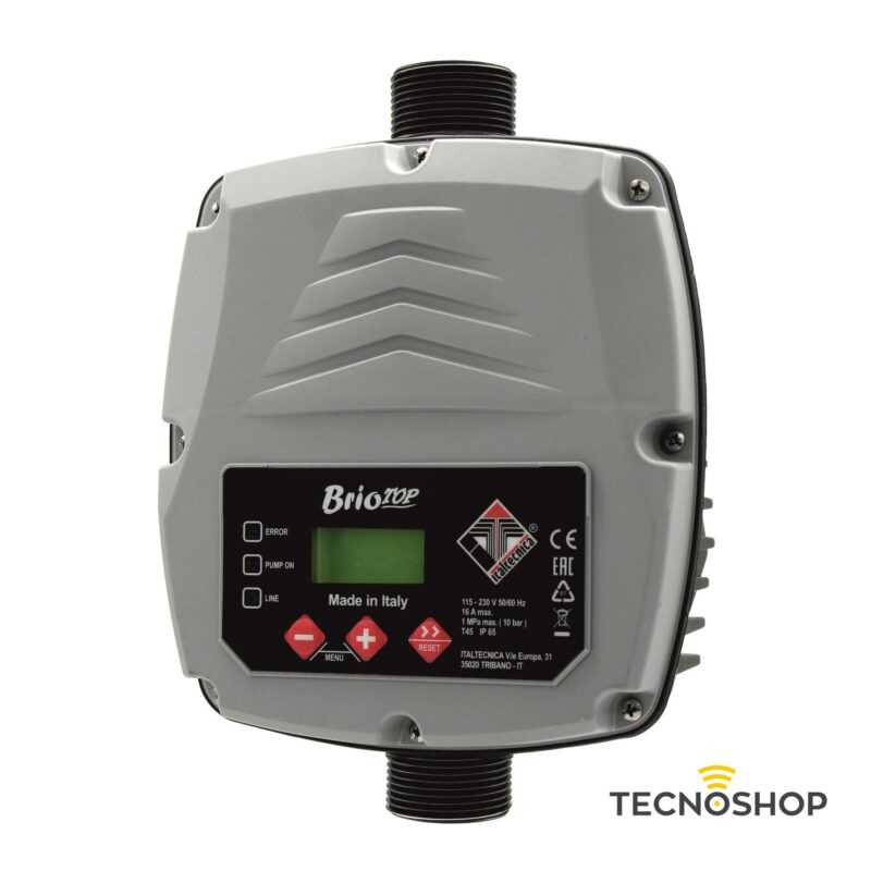 ITALTECNICA PRESSCONTROL DIGITALE "BRIOTOP" DA 1"