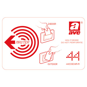 AVE CARD MIFARE 44339CHM-M DI TIPO MASTER